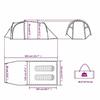 VidaXL Палатка для кемпинга 3 человека, Тент с сумкой для переноски, Портативный навес с боковыми стенками для 94386