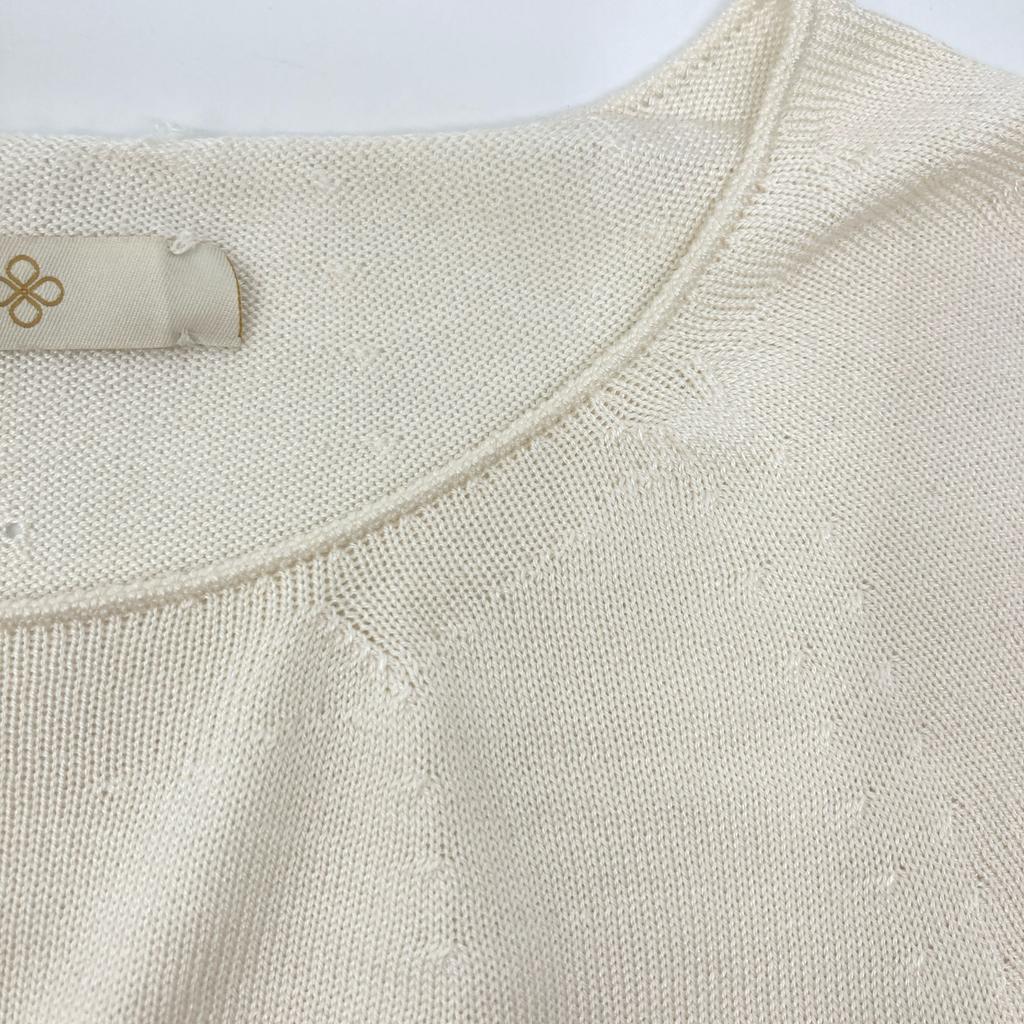 TOYOBOSHI AZUMI 13IT-MS0002 MAYUCA 100% Шелковый трикотажный топ топы 2 Слоновая костьБ/у