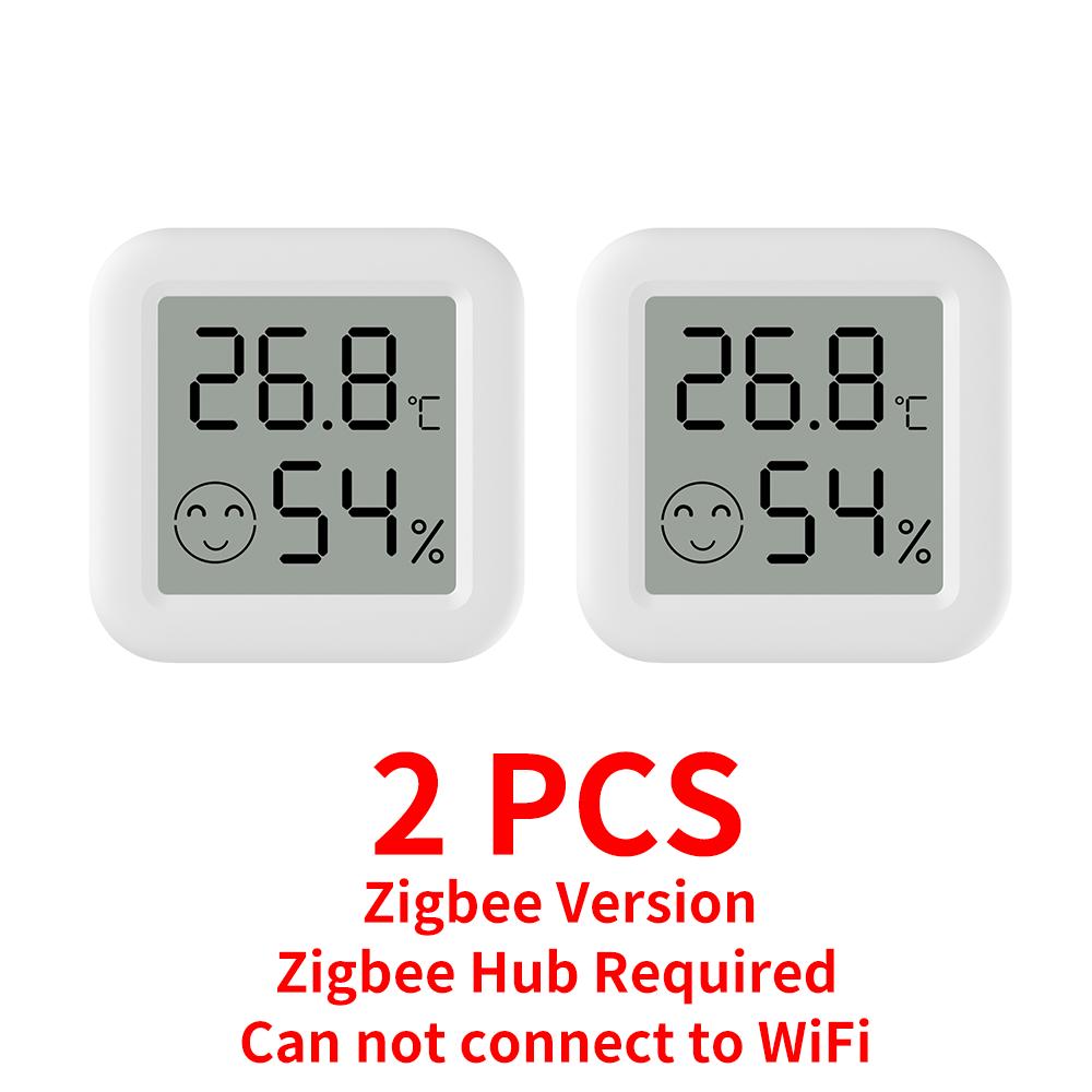 Tuya Zigbee 3.0 Датчик температуры и влажности Удаленное управление через приложение Термометр через Smart Life Для умного дома Работает с Яндекс Алисой