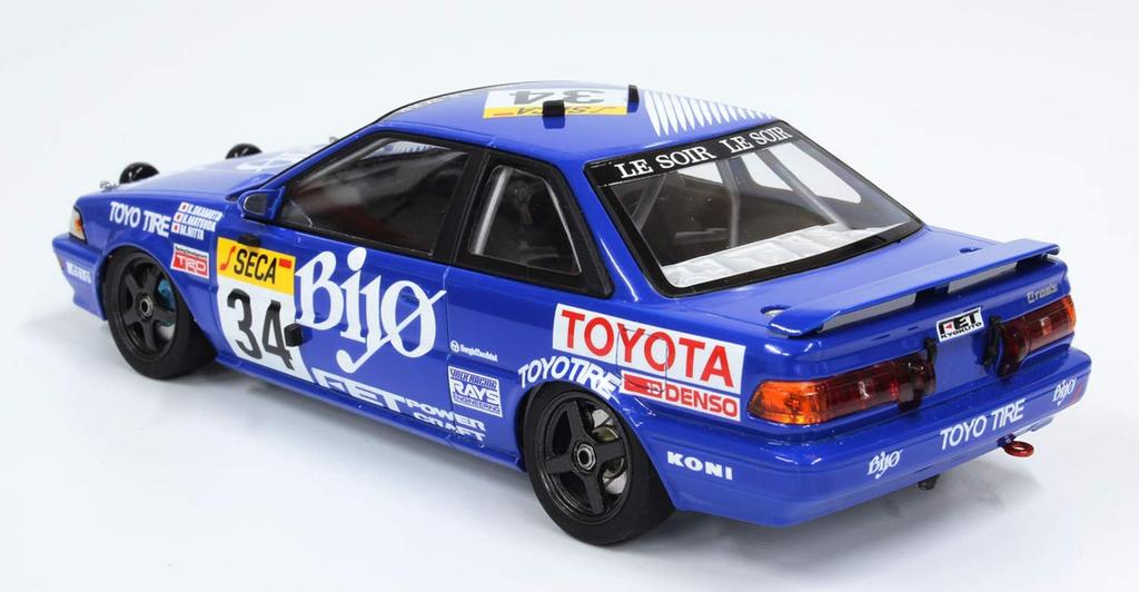 Racing Series Toyota Corolla Levin AE92 1989 Spa 24 Hour Race Plastic Model PN24016 Platz/NuNu 1/24