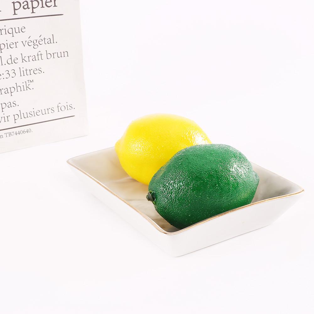 6/10PCS Christmas Wedding Lifelike Kitchen Artificial Lemon Fake Fruit Decoration Simulation