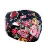 DX~~~ New Wide Brimmed Crossover Headband Lady's Bohemian Print Knitted Headband Sweat-wicking Bandana Sports Yoga Headband