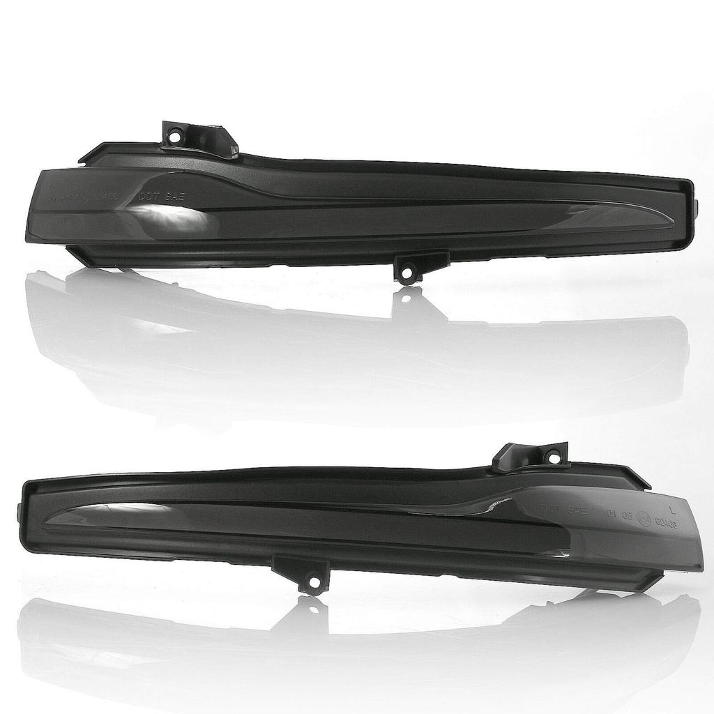 LED Flowing Smoked Door Mirrors with Sequential and Normal Flashing Sequential Turn Left and Right Set for and Vehicle Inspection Compliant hotimp®