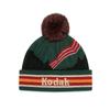 KODAK Одежда Разноцветная жаккардовая шапка с помпоном ЗЕЛЕНАЯ