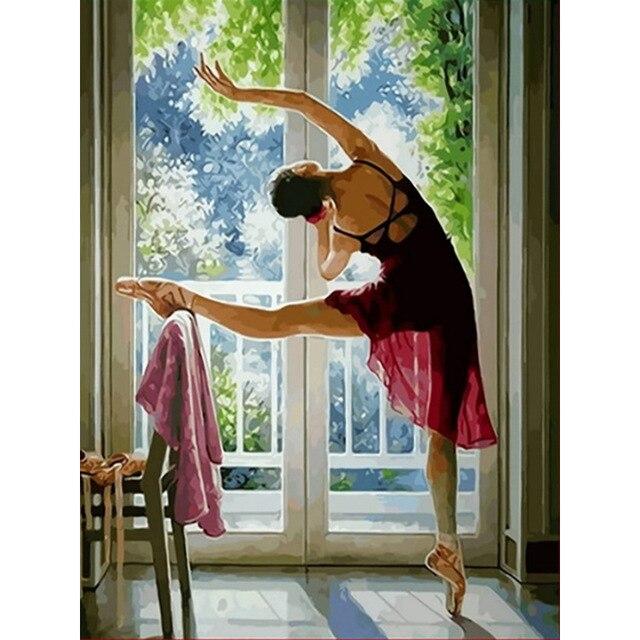DIY Алмазная вышивка полная квадратная круглая смола алмазная живопись вышивка крестиком балерина девушка Алмазная мозаика Алмазный арт-декор