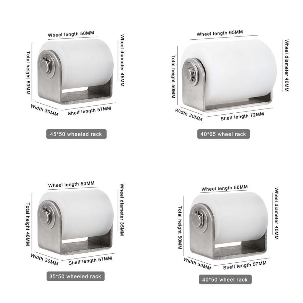 1Pcs Nylon Mobile Door Pulley for Household Hardware and Industrial Use