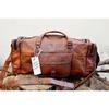 Leather Bag Travel Goat Duffel Gym Luggage Vintage Genuine Brown New Men's Men