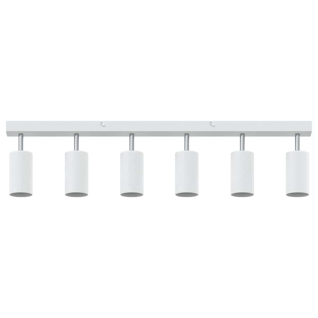 White Ceiling Spotlight with Adjustable Spotlights 73 x 6 x 16 cm Metal