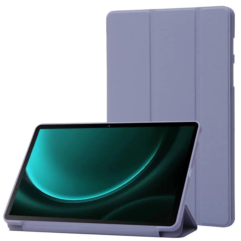 For Galaxy Tab S9 FE 5G Case 10.9 2023 Folding Stand Magnetic Soft Silicone Back Tablet Cover for Samsung Tab S9 FE S9FE Case