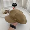 Весенне-осенняя шляпа Женская осенне-зимняя универсальная темпераментная кожаная шляпа-восьмиклинка из шерсти Качественная ретро-шляпа газетчика
