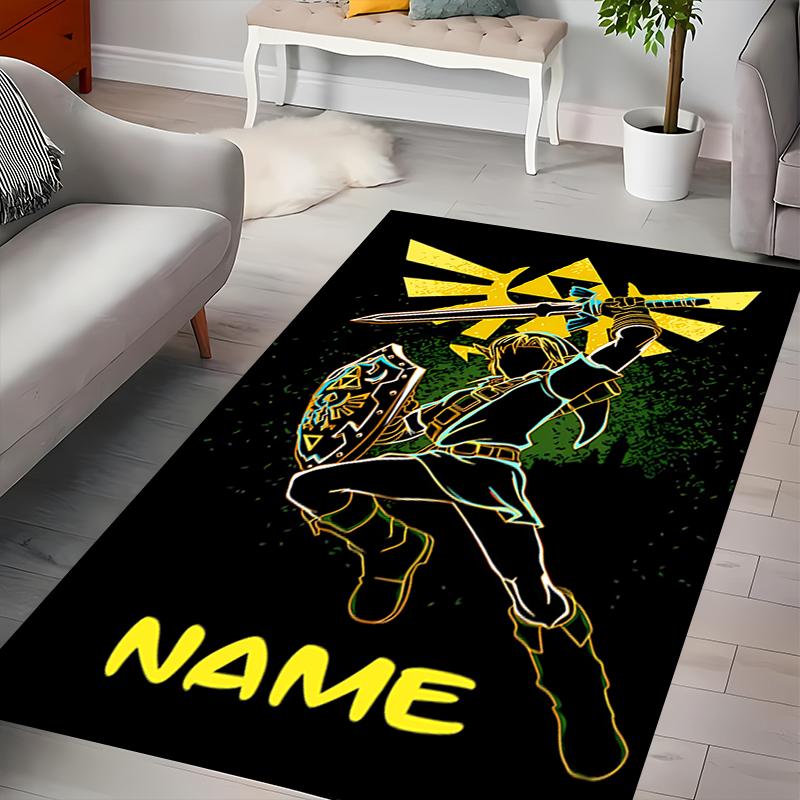 Custom personalization The Legend of Zelda Breath of the Wild Area Rug - Perfect For Kitchen, Bathroom,Laundry Room Decor Large Size Available,Gift Al