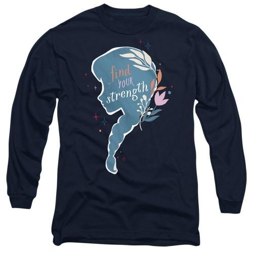 Frozen Unisex Adult Find Your Strength Anna Silhouette T-Shirt