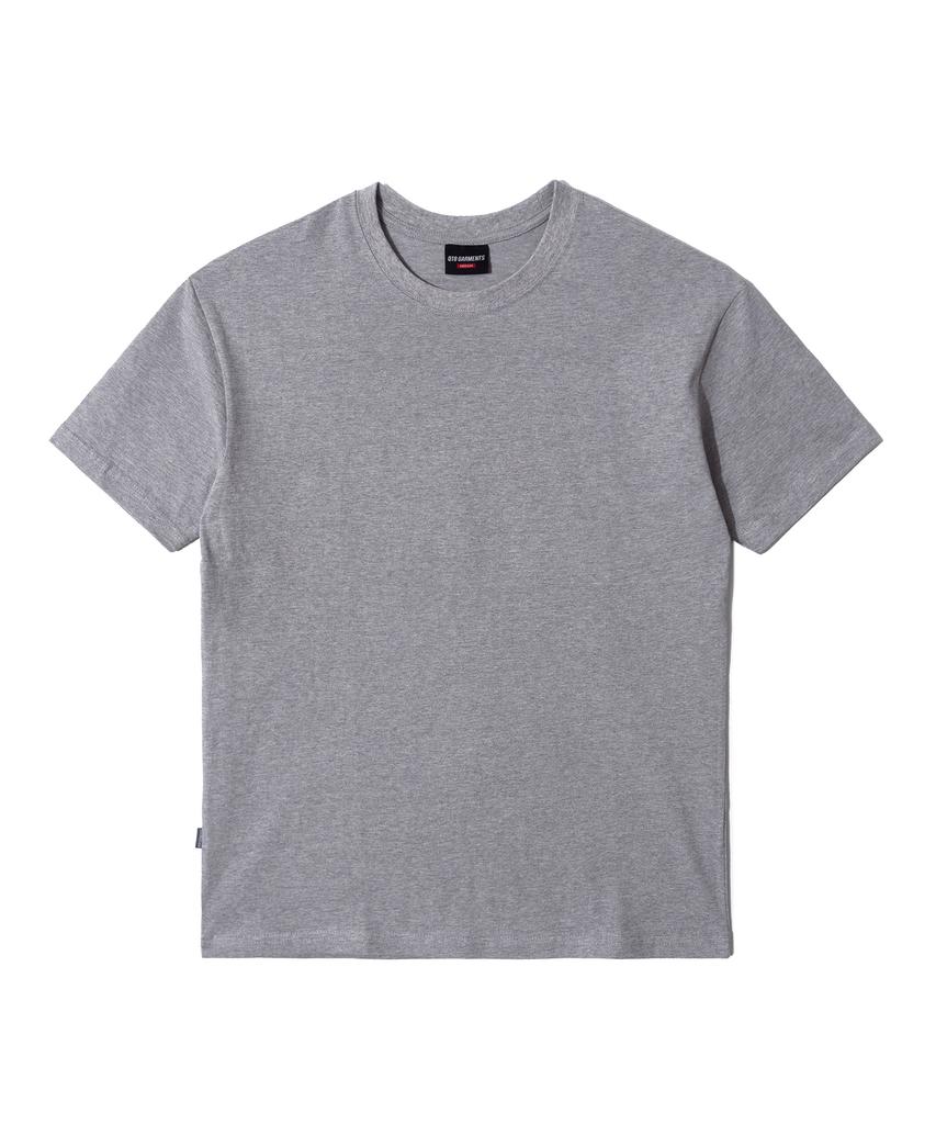 QT8 GARMENTS Однотонная шелковистая футболка (серый)