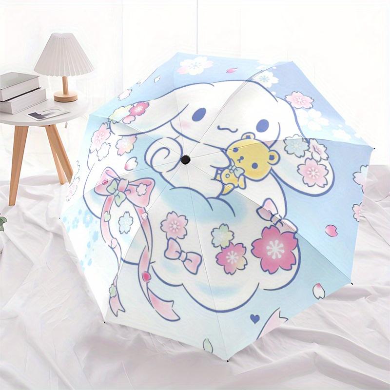 1pc Sakura Cinnamoroll Ideas Automatic Folding Umbrella - 3 Folding Design, Vivid Cartoon Pattern, Suitable for Outdoor Activities, A Gift for Fans In