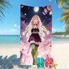Beach Towel with Nezuko Demon Slayer Kanroji Mitsuri Pattern - soft,absorbent,machine washable Lightweight&Modern,swimming,Travel Essentials