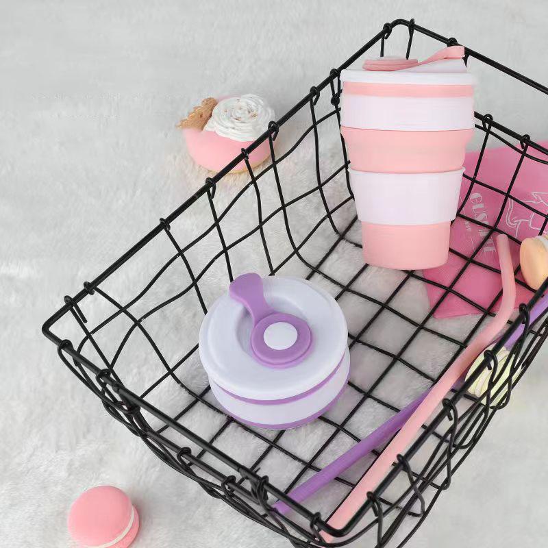 Портативная силиконовая складная чашка для путешествий на открытом воздухе, кофейная чашка, телескопическая чашка с защитой от падения, высокотемпературная чашка для воды