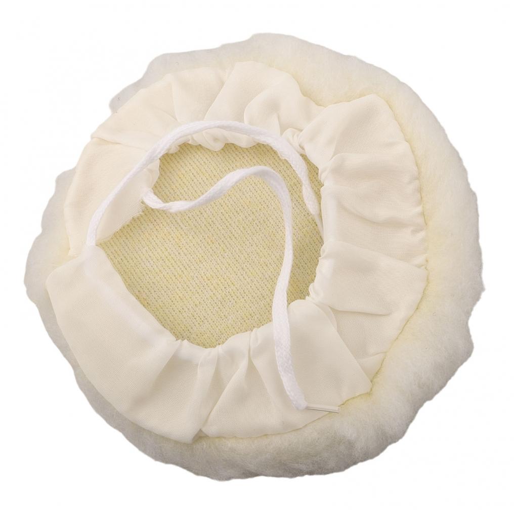 6Pcs 6inch Car Lambs Wool Bonnet Buffing Wheel Pad Buffer Polishing Polisher Pad