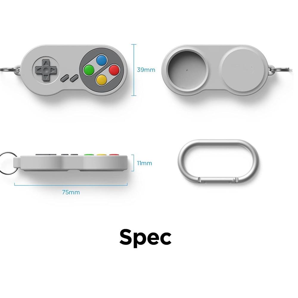 4 шт. Мягкий силиконовый игровой брелок для Apple Airtags Чехол Защитная крышка для держателя Airtag Аксессуары для трекера