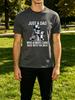Just A Dad Skeleton Holding Milk Funny Slogan Unisexs Crew Neck Short Sleeve Tee Streetwear Soft Breathable Daily Basic Outfit Top