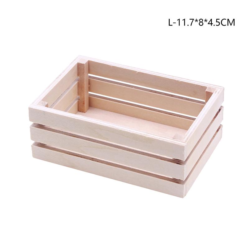 1:12 Dollhouse Miniature Storage Basket Food Drink Storage Basket Plant Pot Home Garden Model Decor Toy Doll House Accessories