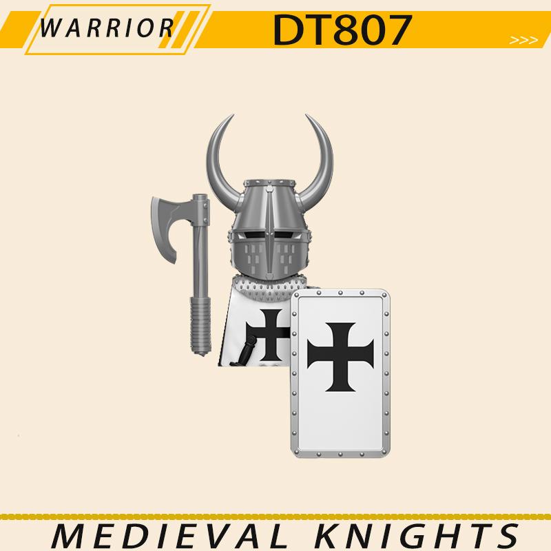 Medieval Military Jerusalem Tripoli Knight Building Blocks Castle Lionheart Hospital Teutonic Soldier Figures Warrior Bricks Toy