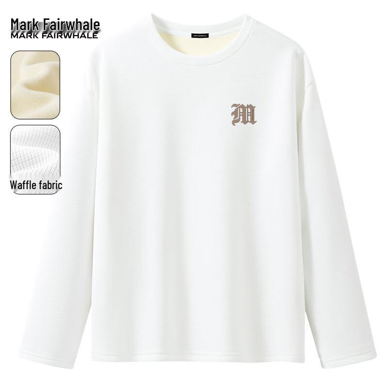 Mark Fairwhale Men's Waffle Knit Fleece-Lined Long Sleeve T-Shirt
