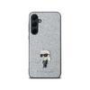 Karl Lagerfeld Fixed Glitter Ikonik Logo Metal Pin - Etui Samsung Galaxy A35 5G (Srebrny)