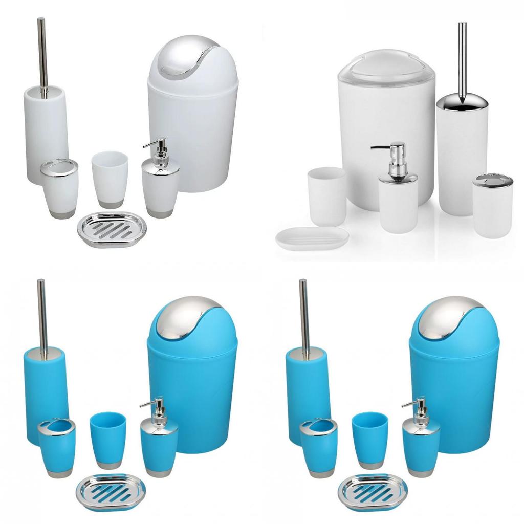 Набор аксессуаров для ванной комнаты из шести предметов, пластиковый органайзер для зубных щеток и стакан, для дома и в подарок