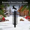 Snow Gauge Metal Outdoor Yard Garden Snow Depth Measurement Tool Rust-proof Durable