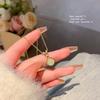 Chinese Style Imitation Hetian Jade Lucky Bag Necklace - Women's Light Luxury Titanium Steel Clavicle Chain