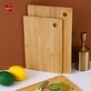 Портативная бамбуковая разделочная доска Huawei с круглым отверстием-крючком - Без краски и воска. Идеально для кухни и приготовления фруктов.