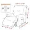 Waterproof Sofa Cover for Living Room Elastic Reclining Chair Cover Protection Lazy Boy Relax Armchair Cover