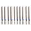 20pcs Nail Drill Bits Nail Stainless Steel Drill Bits Professional Nail Grinding Head for Electric G
