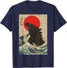 Japanese Kaiju Wave Red Sun Japan Monster Unisex Unisex T-Shirt S-6xl