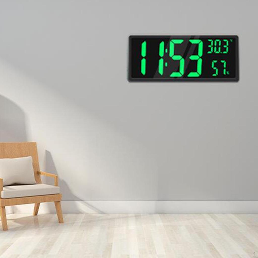 Часы, 3-уровневый диммер, яркость, температура и влажность в помещении, 12/24 ч, большое количество, электронные