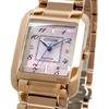 Citizen Eco-Drive SQUARE Collection Women's Watch 30mm Sapphire Glass White Mother of Pearl Rose Gold