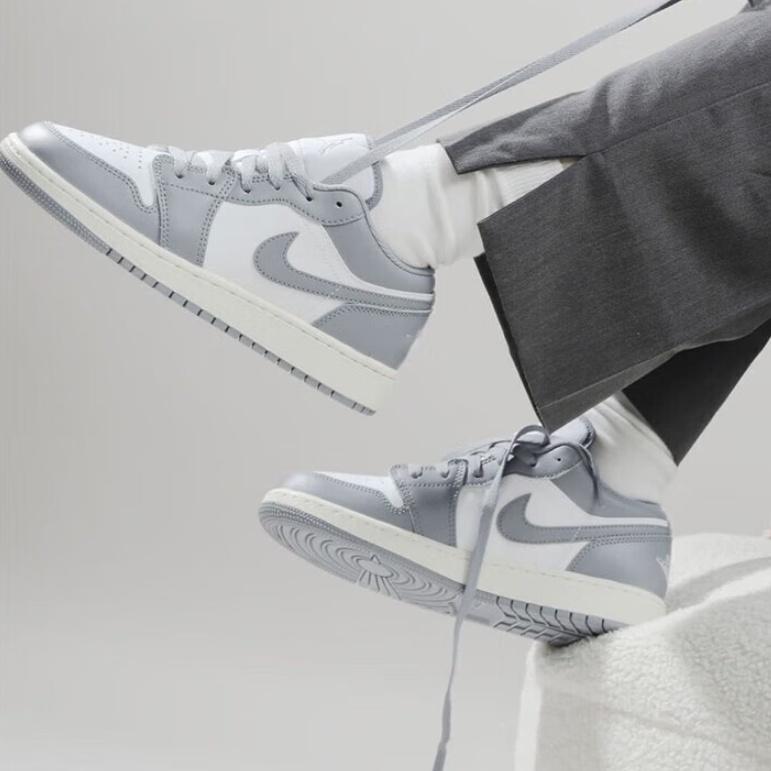 (GS) Air Jordan 1 Low 'Vintage Grey' Детские 553560-053