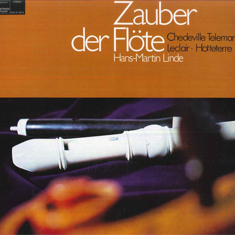LP Record HANS MARTIN LINDE, JOHANNES KOCH, H - Zauber Der Flote Chedeville, Telema ULS3138H TEICHIKU 1980 Japan Obi Classical Used