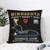 Minnesota Common Loon State, Heart, Home State Heated Rivalry Pillowcase Cushion Cover Throw Pillow Case Cover Seater 40X40Cm