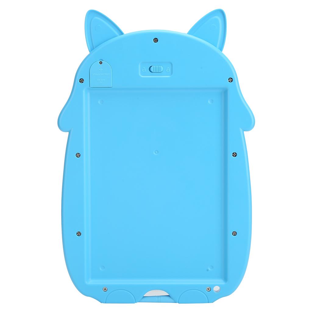 9in LCD Writing Tablet Cartoon Cat Digital Drawing Board with AntiErasing Lock for Children(Blue )