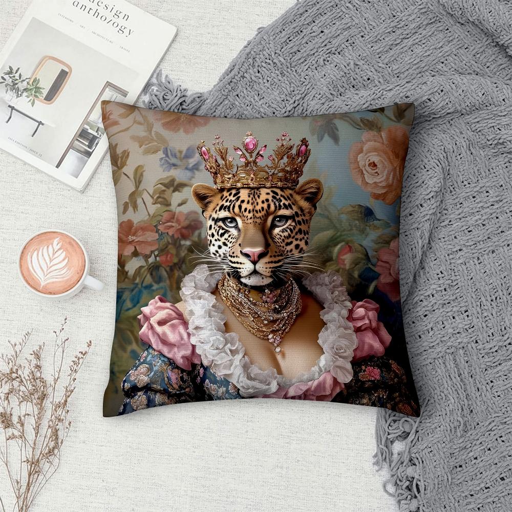 Европейская мода Леопардовая наволочка Диван Декоративный Дом Двусторонняя печать Плюшевые наволочки для диванных подушек Декор Чехол для подушки