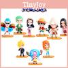 Коллекция мини-фигурок One Piece, идеально подходящая для топперов для торта и украшений.