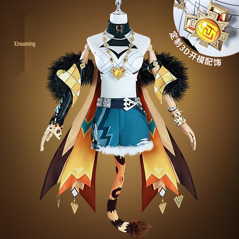 Костюм для косплея Genshin Impact Натлан Синонин для женщин - Аниме Хэллоуин Наряд для ролевой игры