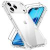 3 In 1 Case For iPhone 17 Pro Max/ 17 / 17 Pro 17 Air Case and 2 Pcs Tempered Glass Screen Protector +Soft Silicone Shockproof Bumper Cover