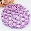 Extremely Good Bun Cover Hair Net Ballet Dance Skating Rhinestone Crochet Snood
