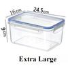 Food Preservation Box Transparent Sealed Box with Cover Can Be Heated and Refrigerated PP Material Stackable Storage Containers