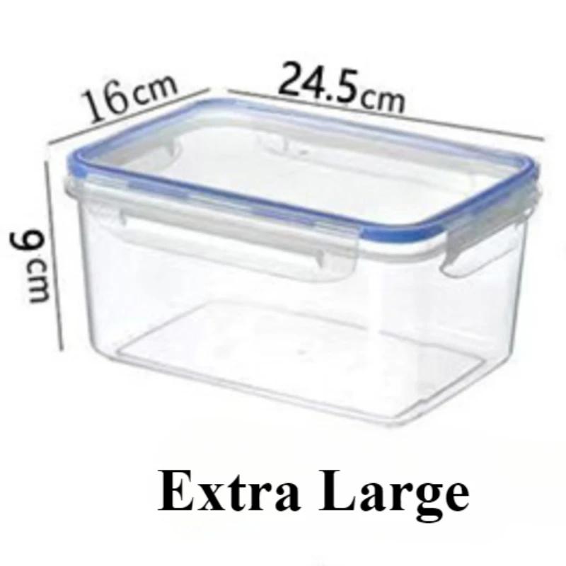 Food Preservation Box Transparent Sealed Box with Cover Can Be Heated and Refrigerated PP Material Stackable Storage Containers