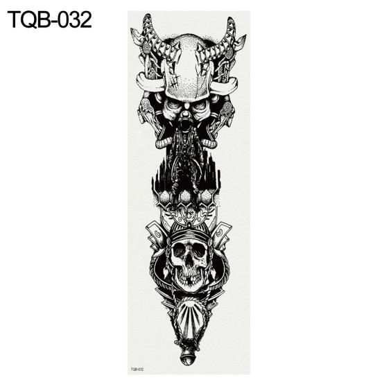 Временная поддельная татуировка на всю руку для мужчин и женщин, наклейка для боди-арта, наклейка для переноса воды