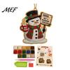 Winter Holiday Art Projects Christmas Hanging Faux Pearl Kit for Adult, DIY Bead Beginner Friendly Ornaments Painting Ornament, Handmade Craft