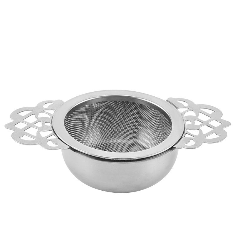 Длинная ручка ситечко для заварки чая из нержавеющей стали 304 с двойным ушком